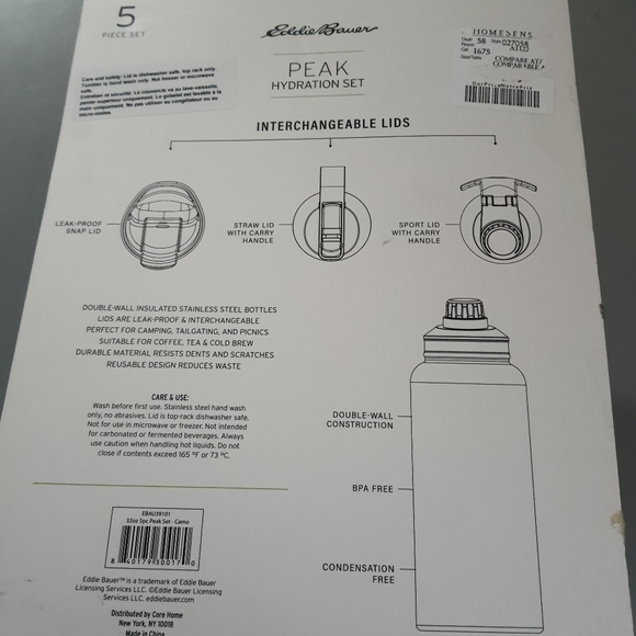 Eddie Bauer Peak Hydration Set Thermos - Picture 2 of 2